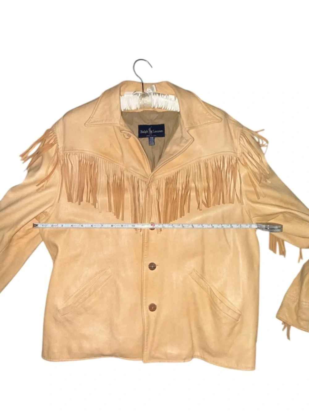 Vintage Ralph Lauren 70’s/Early 80’s Era Western Style Fringe Leather Jacket - Picture 6 of 13